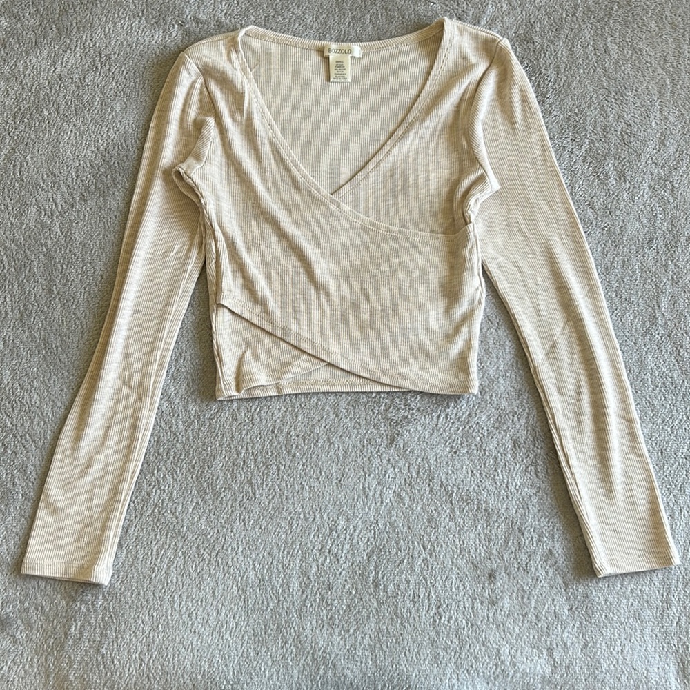 Shein Long Sleeve Crop Top